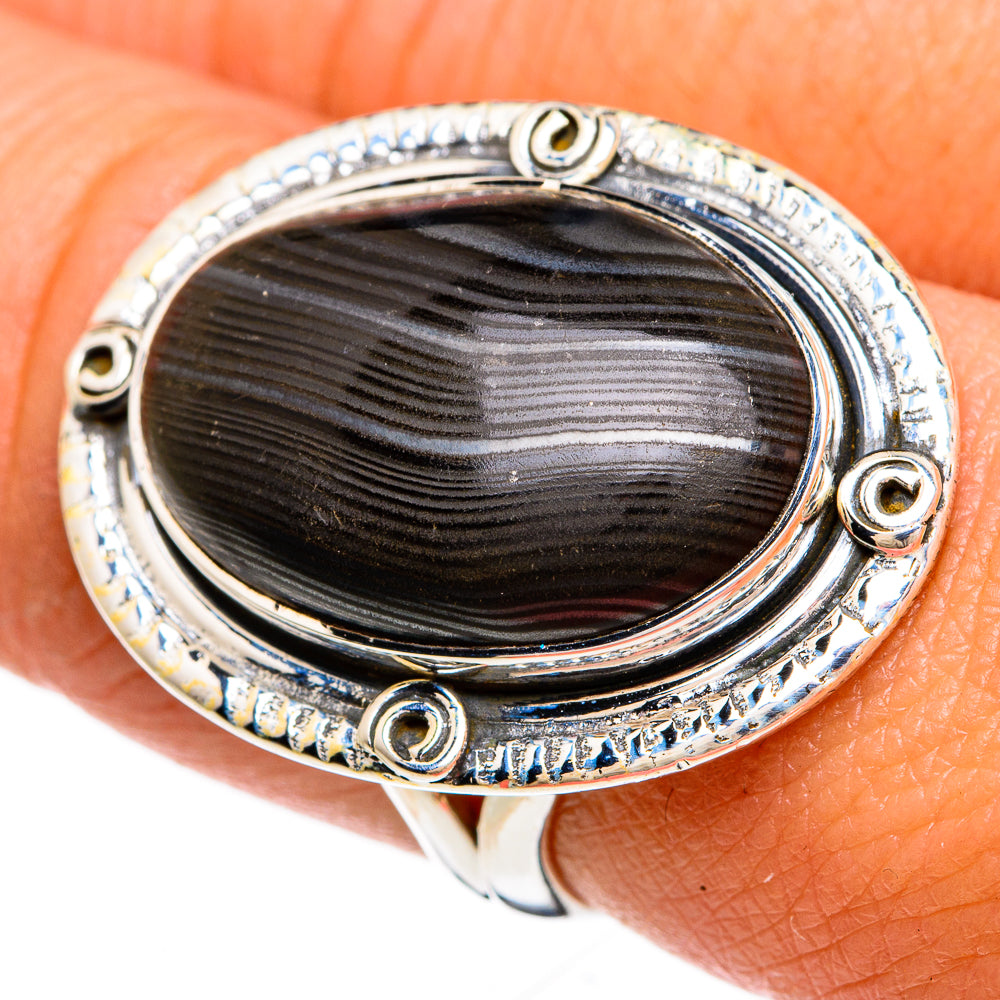 Psilomelane Rings handcrafted by Ana Silver Co - RING81462