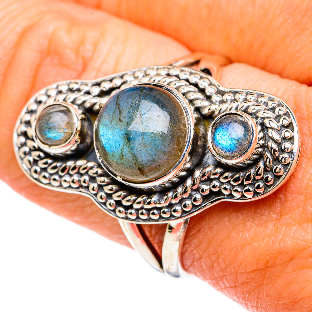 Labradorite Rings handcrafted by Ana Silver Co - RING81470