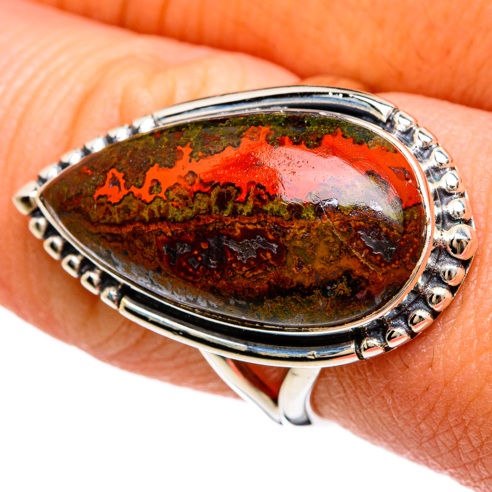 Moroccan Agate Rings handcrafted by Ana Silver Co - RING81480