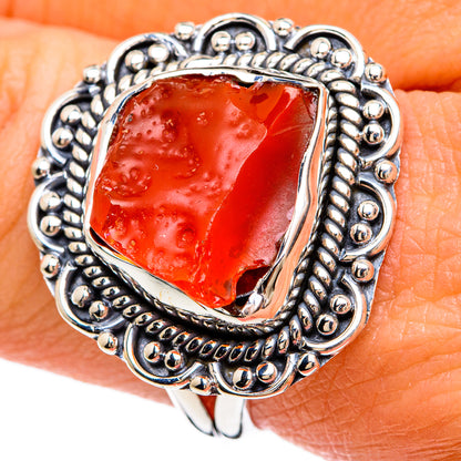 Carnelian Rings handcrafted by Ana Silver Co - RING81483