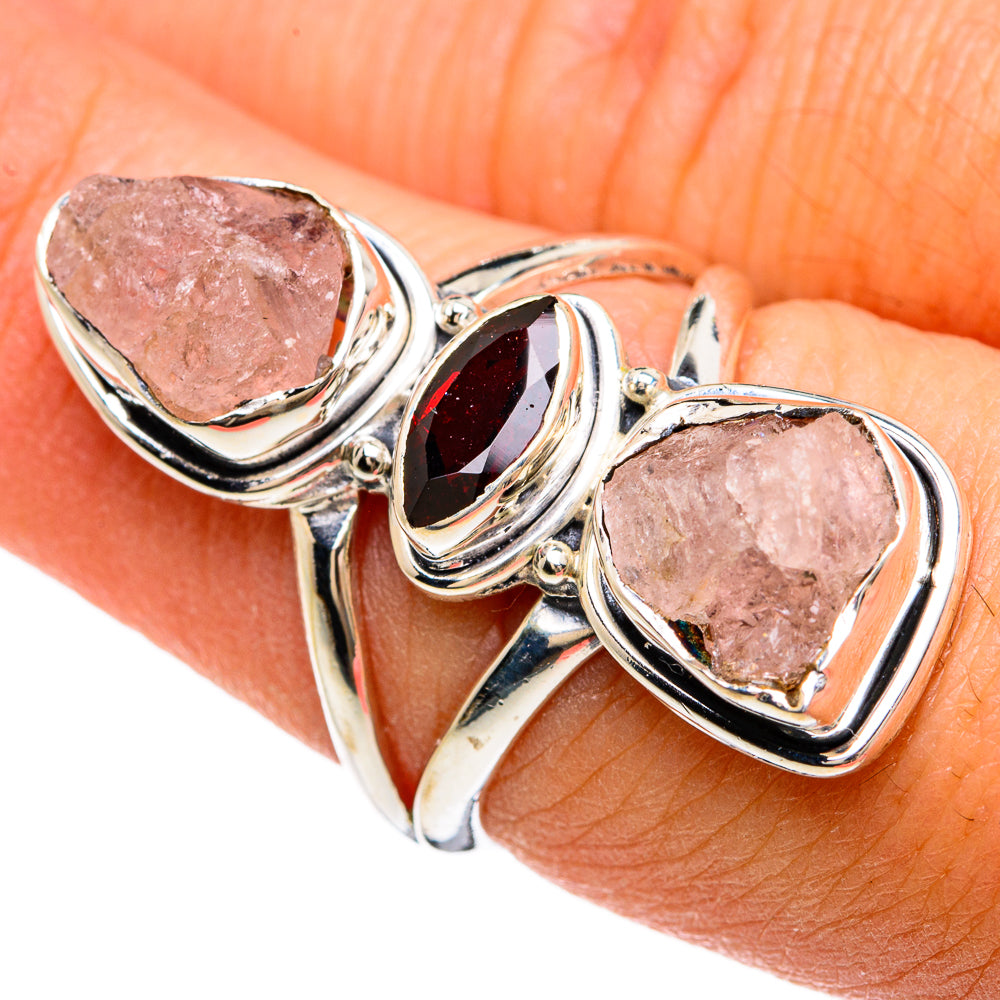 Rose Quartz Rings handcrafted by Ana Silver Co - RING81484