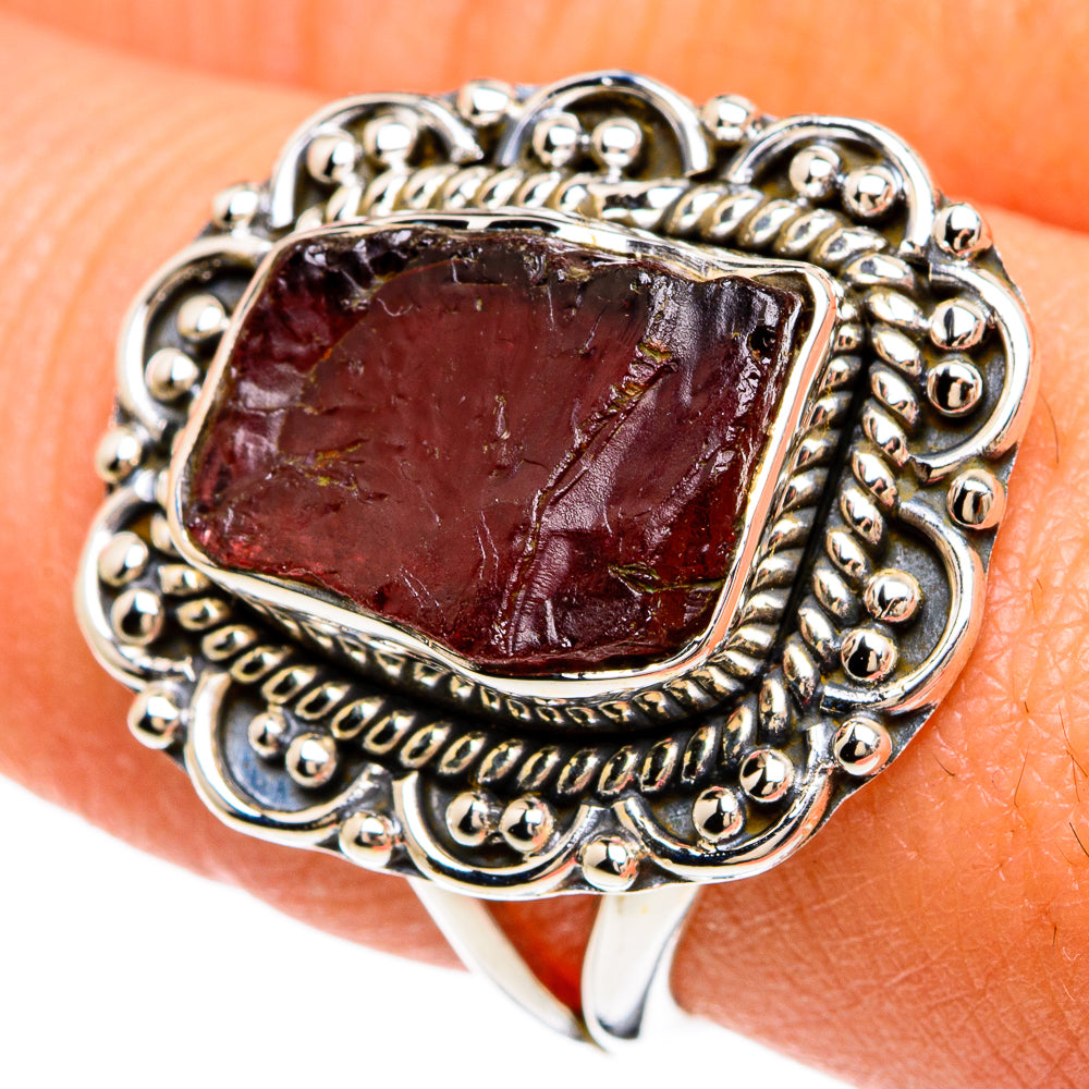 Garnet Rings handcrafted by Ana Silver Co - RING81487