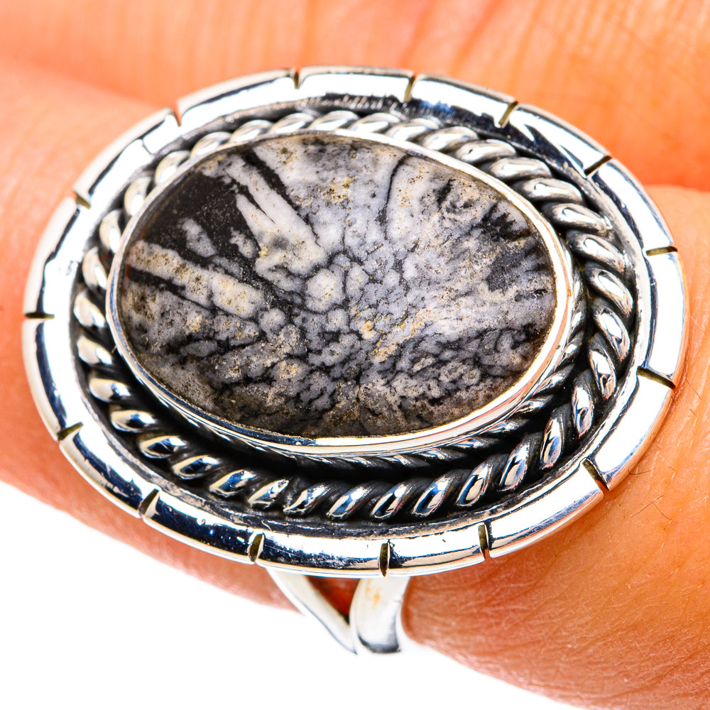Chrysanthemum Stone Rings handcrafted by Ana Silver Co - RING81492