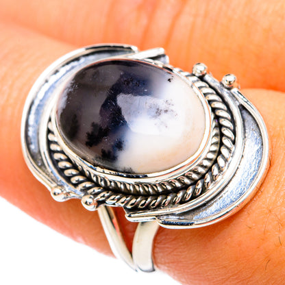 Dendritic Opal Rings handcrafted by Ana Silver Co - RING81495