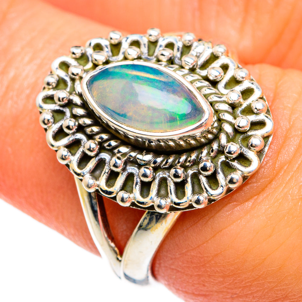 Ethiopian Opal Rings handcrafted by Ana Silver Co - RING81498