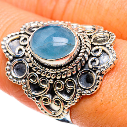 Aquamarine Rings handcrafted by Ana Silver Co - RING81507