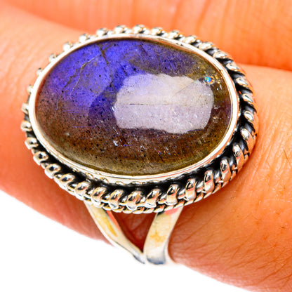 Labradorite Rings handcrafted by Ana Silver Co - RING81511