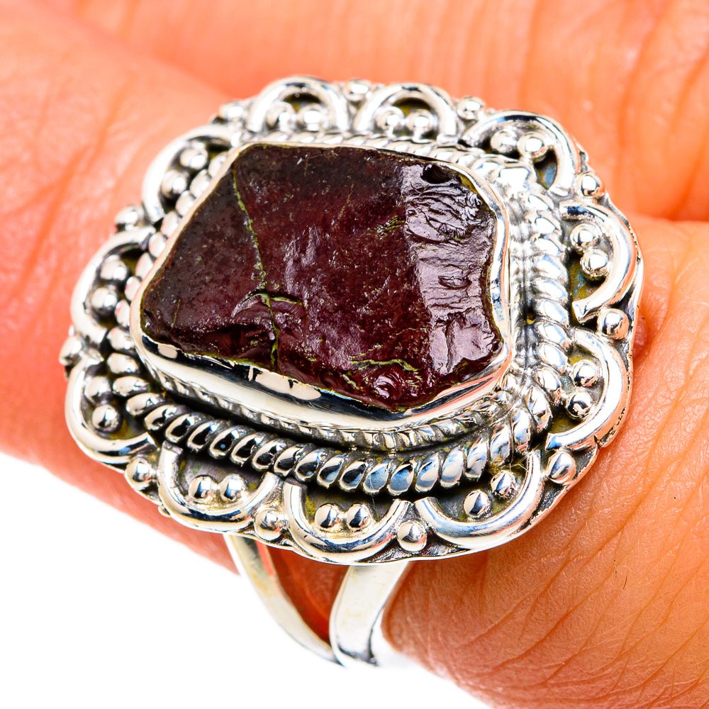 Garnet Rings handcrafted by Ana Silver Co - RING81523