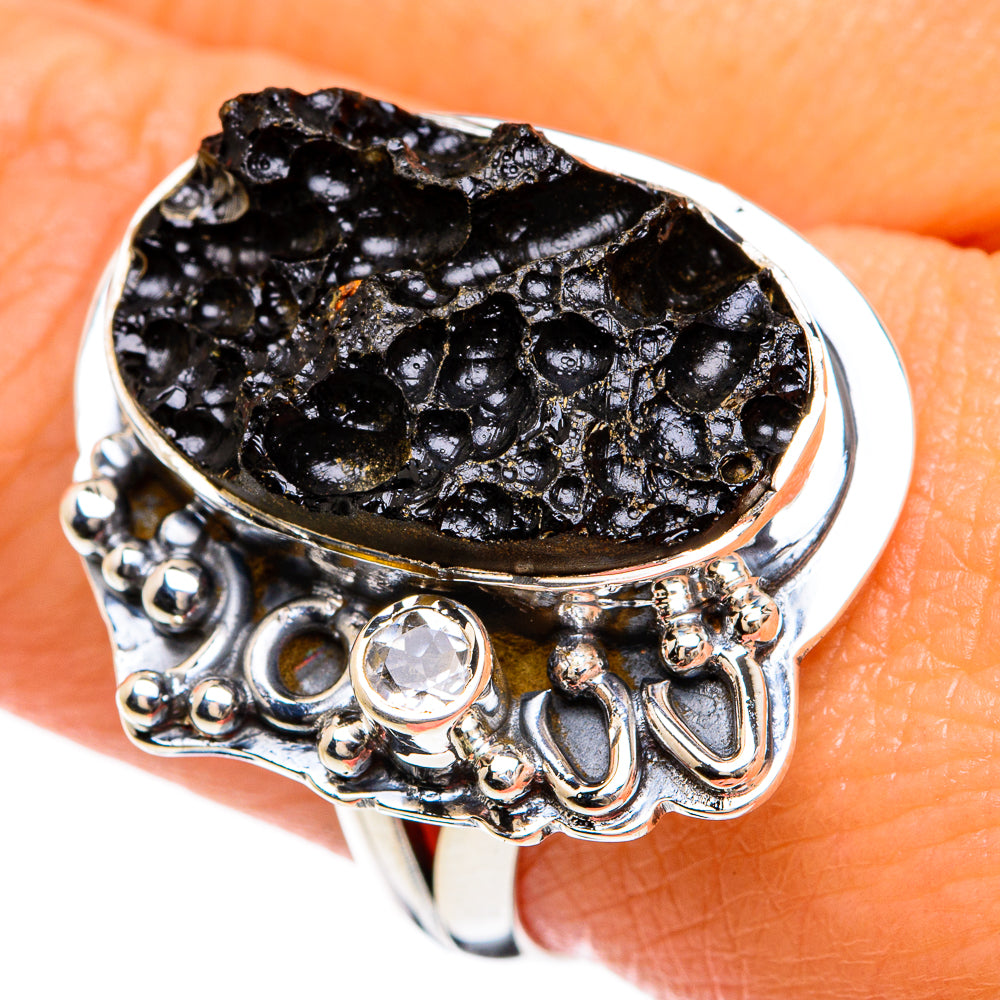 Tektite Rings handcrafted by Ana Silver Co - RING81528