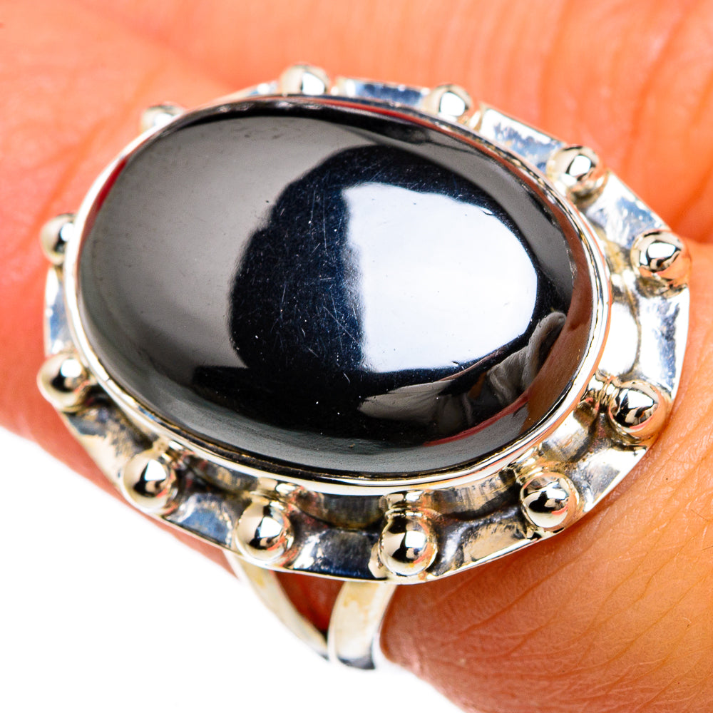 Hematite Rings handcrafted by Ana Silver Co - RING81537