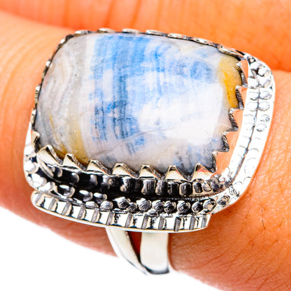 Blue Scheelite Rings handcrafted by Ana Silver Co - RING81541