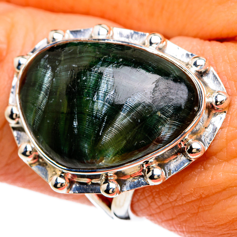 Seraphinite Rings handcrafted by Ana Silver Co - RING81549