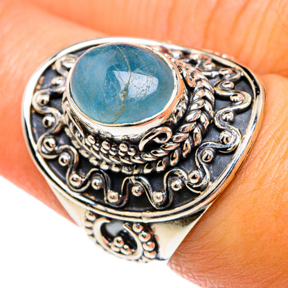 Aquamarine Rings handcrafted by Ana Silver Co - RING81580