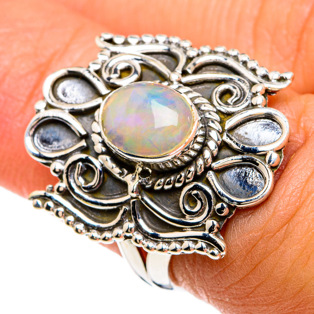 Ethiopian Opal Rings handcrafted by Ana Silver Co - RING81600