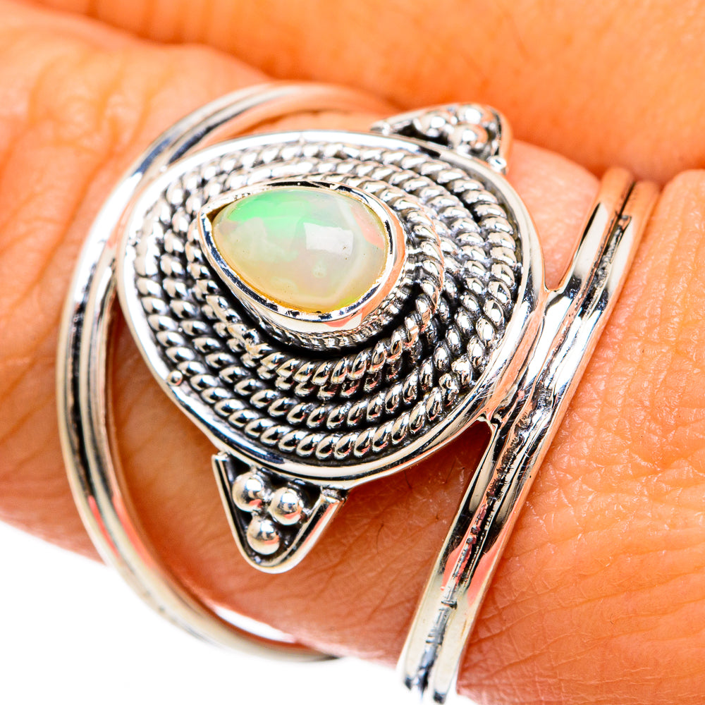 Ethiopian Opal Rings handcrafted by Ana Silver Co - RING81601