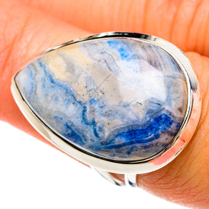 Blue Scheelite Rings handcrafted by Ana Silver Co - RING81604