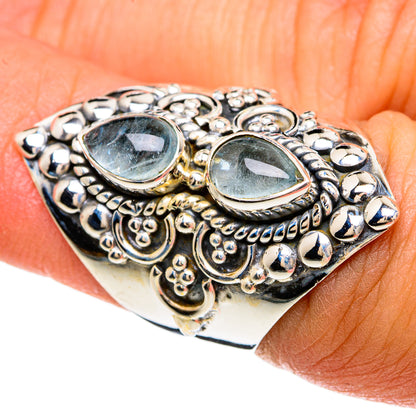 Aquamarine Rings handcrafted by Ana Silver Co - RING81606
