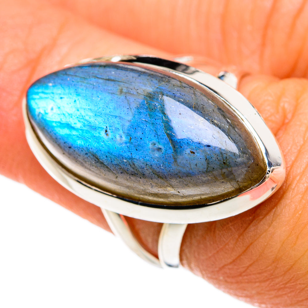 Labradorite Rings handcrafted by Ana Silver Co - RING81607