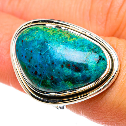 Chrysocolla Rings handcrafted by Ana Silver Co - RING81608