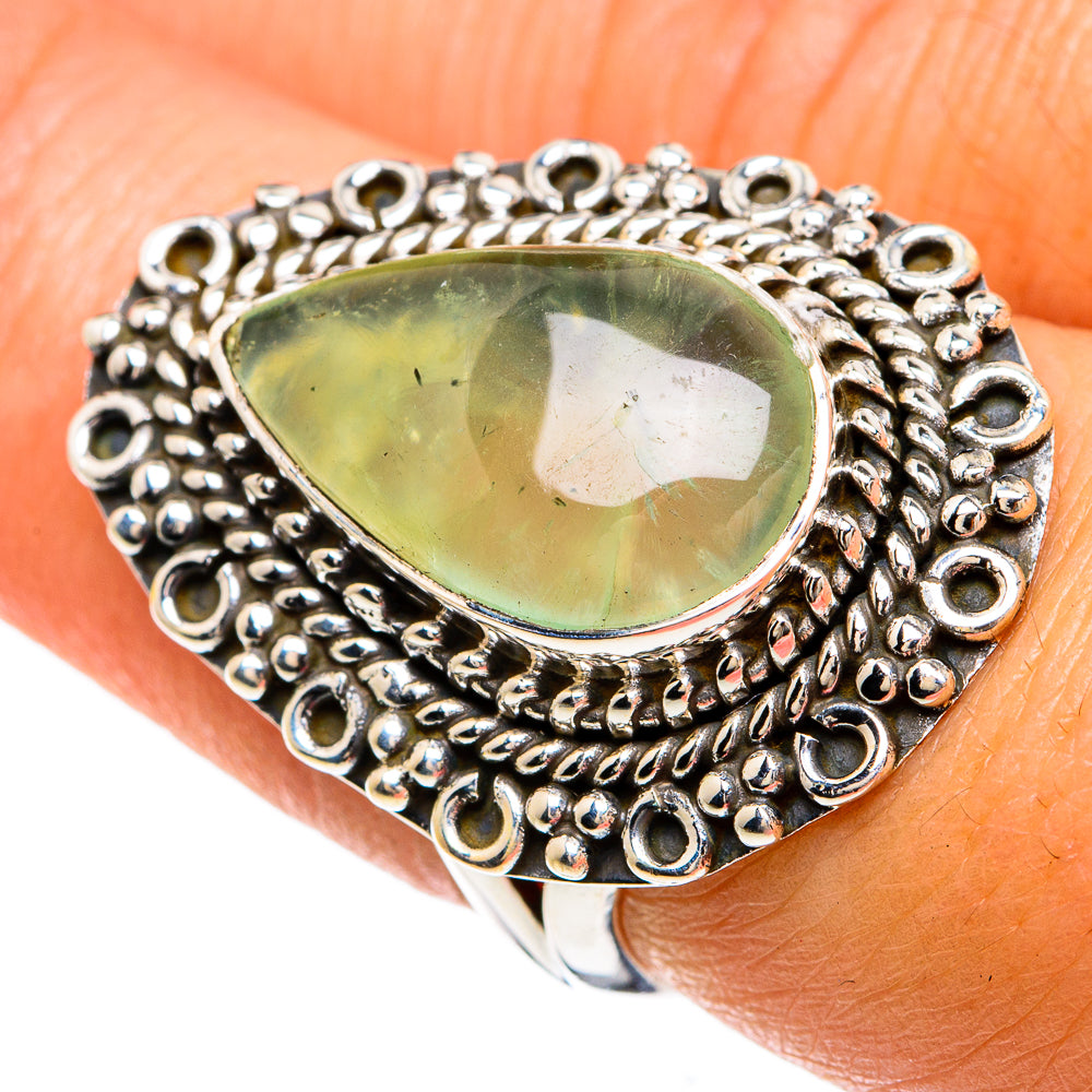 Prehnite Rings handcrafted by Ana Silver Co - RING81612