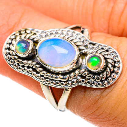 Ethiopian Opal Rings handcrafted by Ana Silver Co - RING81631
