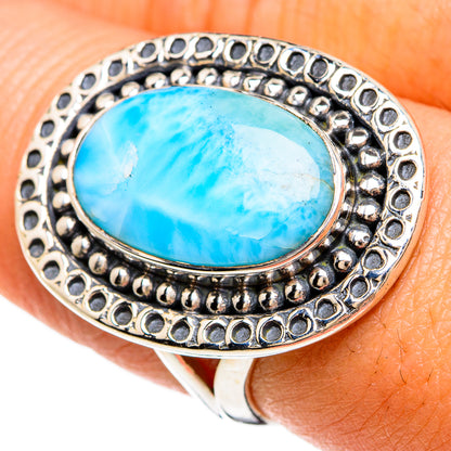 Larimar Rings handcrafted by Ana Silver Co - RING81637