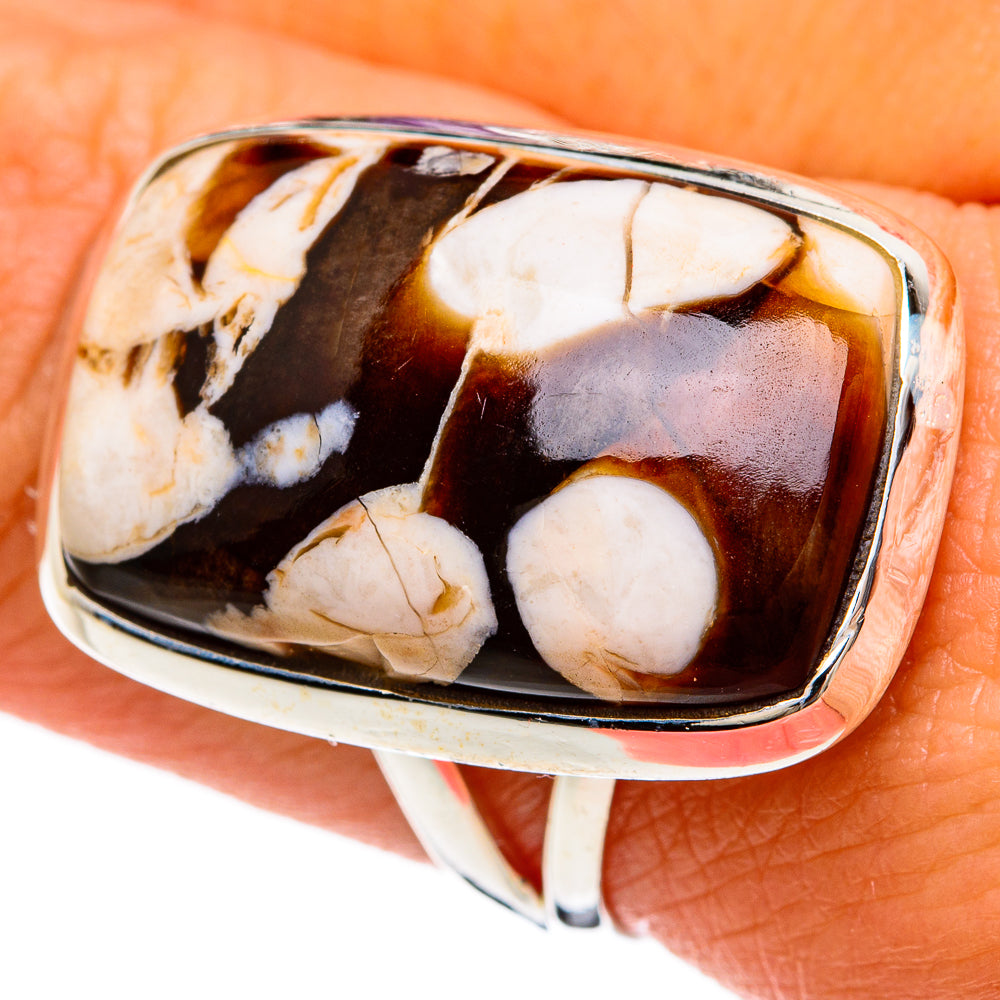 Peanut Wood Jasper Rings handcrafted by Ana Silver Co - RING81644