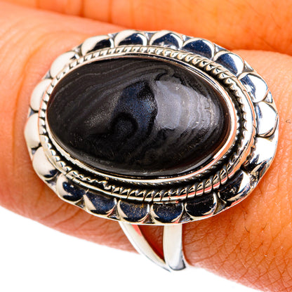 Psilomelane Rings handcrafted by Ana Silver Co - RING81656