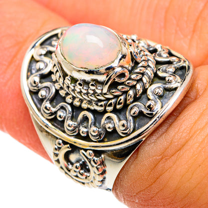 Ethiopian Opal Rings handcrafted by Ana Silver Co - RING81663