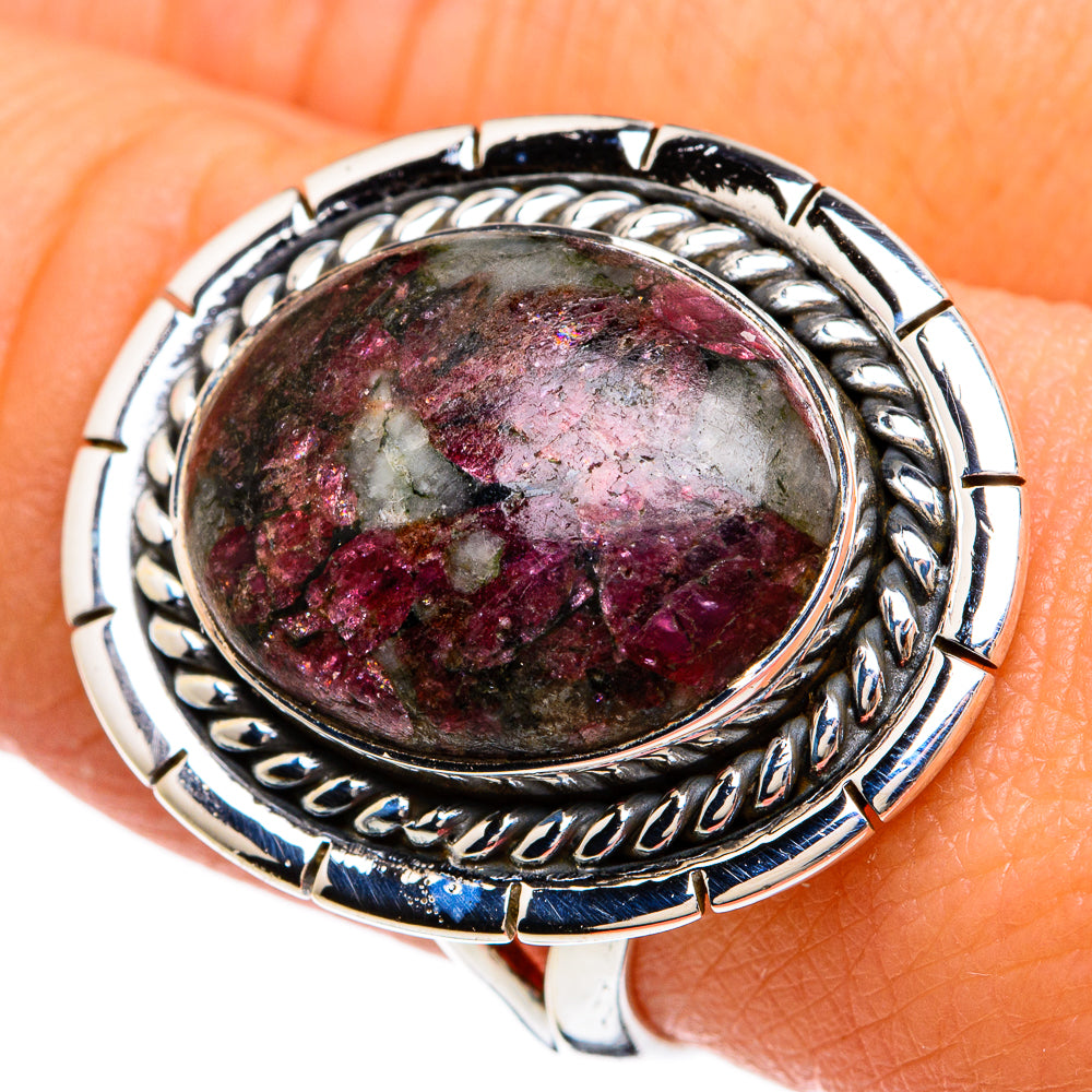 Russian Eudialyte Rings handcrafted by Ana Silver Co - RING81666