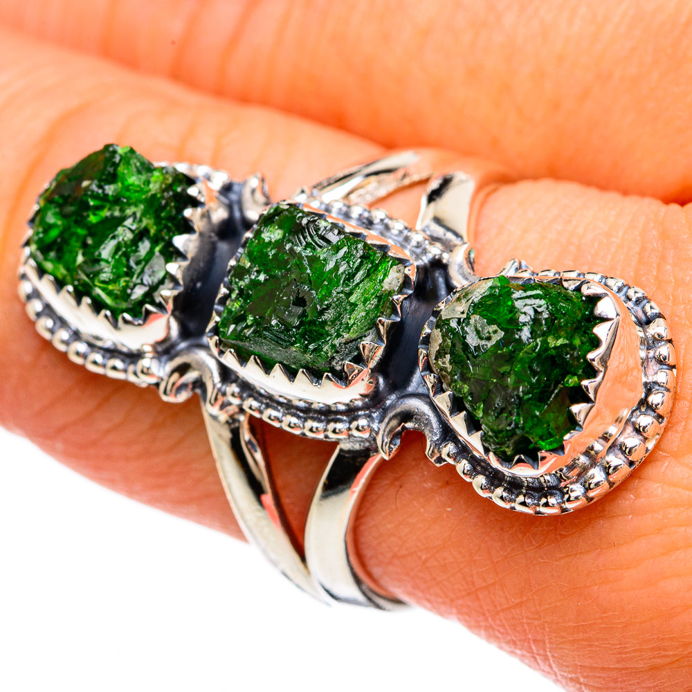Chrome Diopside Rings handcrafted by Ana Silver Co - RING81670