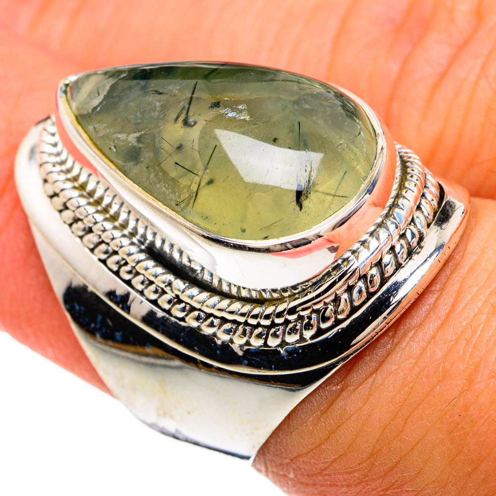 Prehnite Rings handcrafted by Ana Silver Co - RING81671