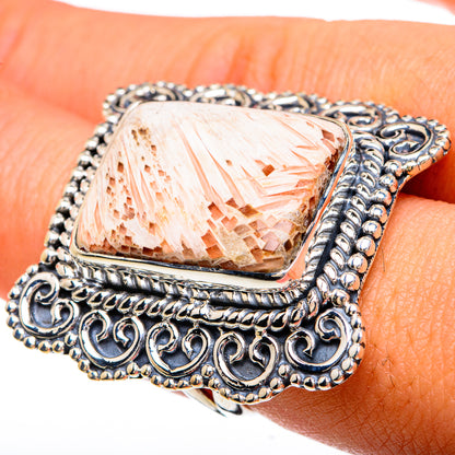 Scolecite Rings handcrafted by Ana Silver Co - RING81678