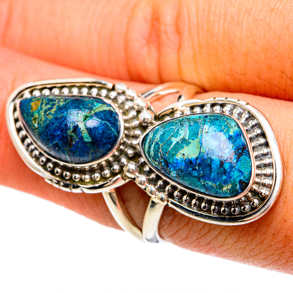 Azurite Rings handcrafted by Ana Silver Co - RING81697