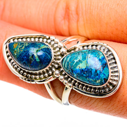 Azurite Rings handcrafted by Ana Silver Co - RING81697