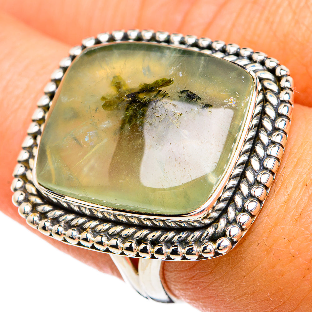 Prehnite Rings handcrafted by Ana Silver Co - RING81709
