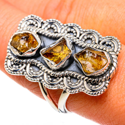 Citrine Rings handcrafted by Ana Silver Co - RING81716