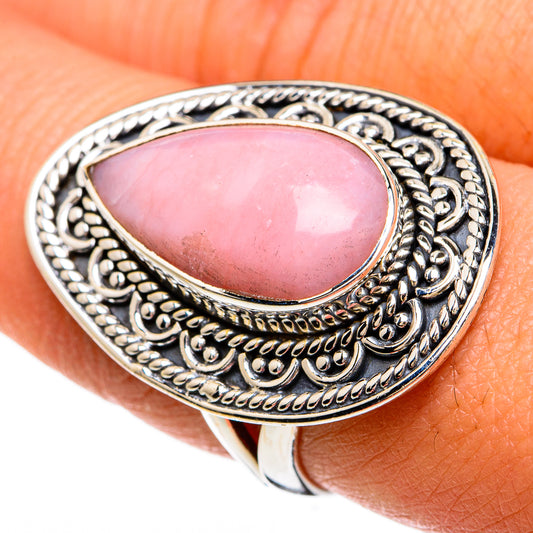 Pink Opal Rings handcrafted by Ana Silver Co - RING81717