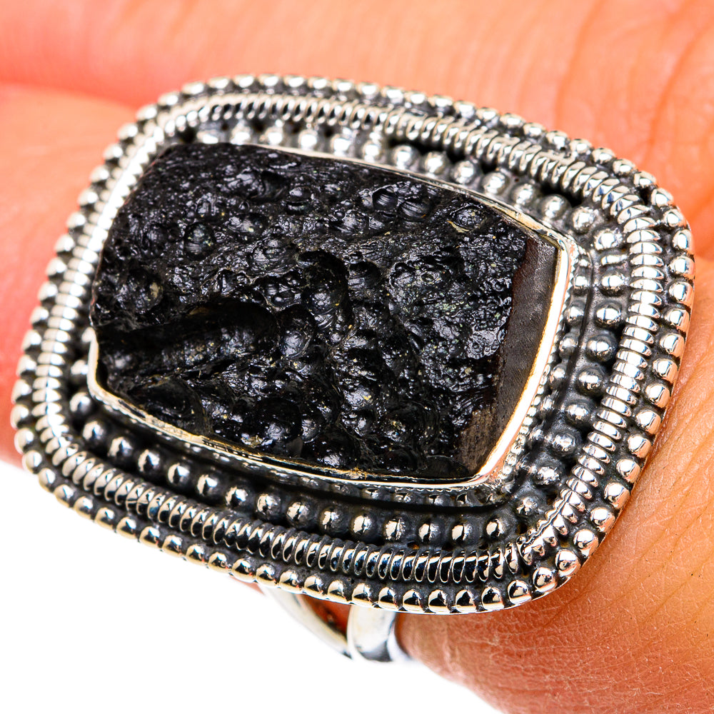 Tektite Rings handcrafted by Ana Silver Co - RING81723