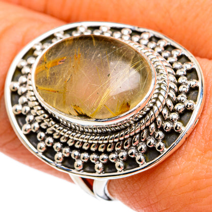 Rutilated Quartz Rings handcrafted by Ana Silver Co - RING81725