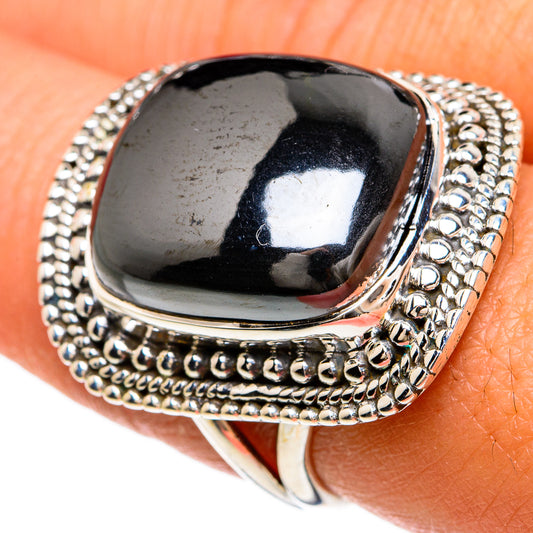 Hematite Rings handcrafted by Ana Silver Co - RING81734