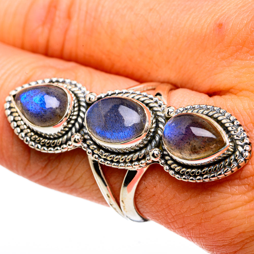 Labradorite Rings handcrafted by Ana Silver Co - RING81741