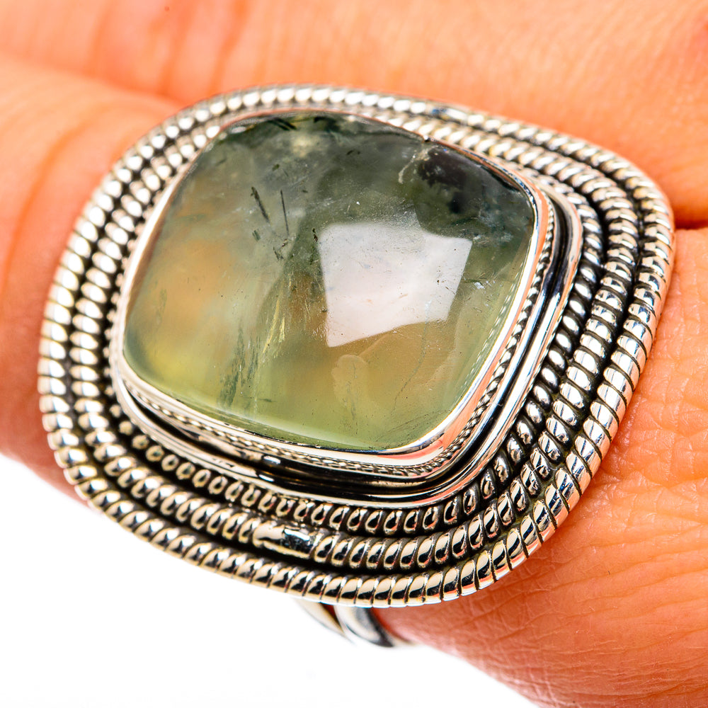 Prehnite Rings handcrafted by Ana Silver Co - RING81743