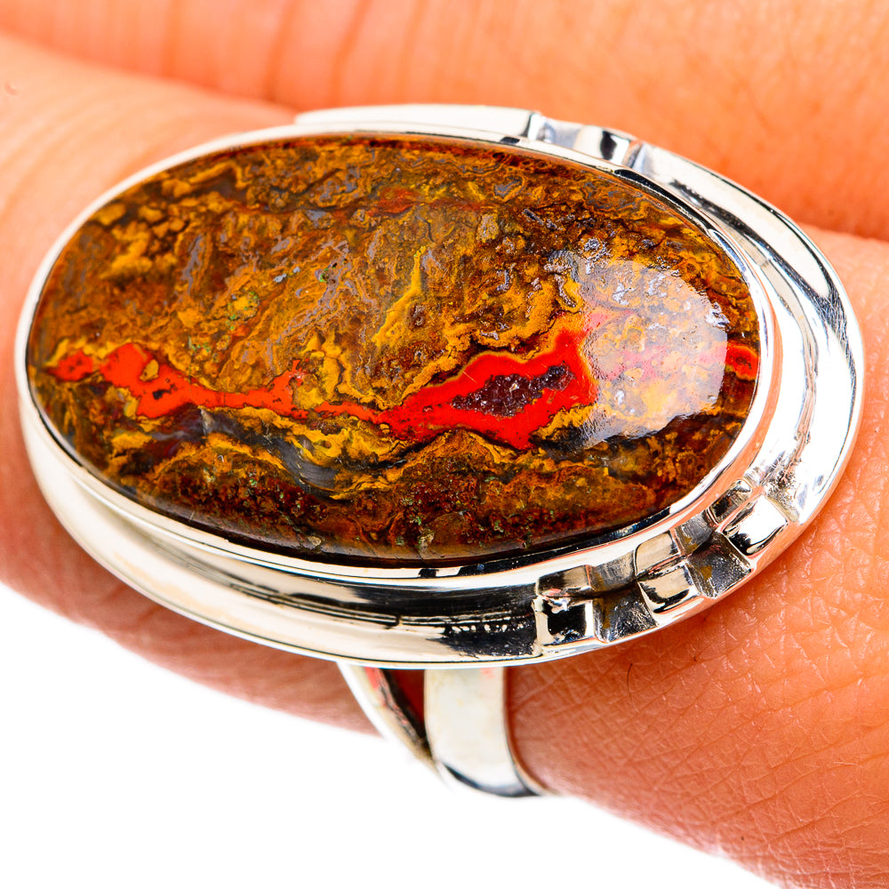 Moroccan Agate Rings handcrafted by Ana Silver Co - RING81749