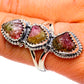 Watermelon Tourmaline Rings handcrafted by Ana Silver Co - RING81750