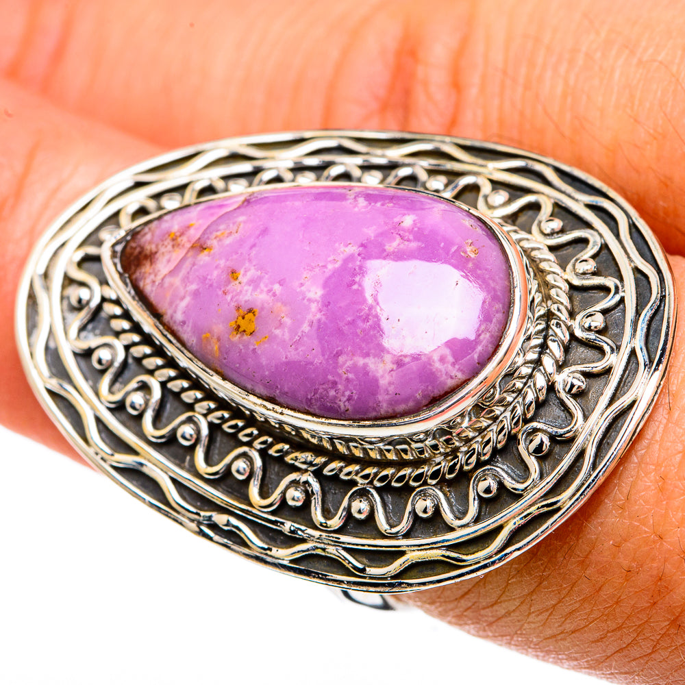 Phosphosiderite Rings handcrafted by Ana Silver Co - RING81753