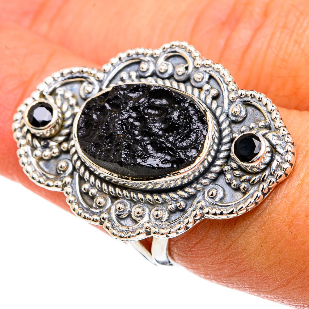 Tektite Rings handcrafted by Ana Silver Co - RING81755