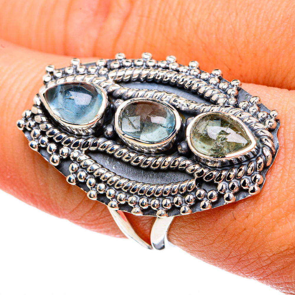Aquamarine Rings handcrafted by Ana Silver Co - RING81765
