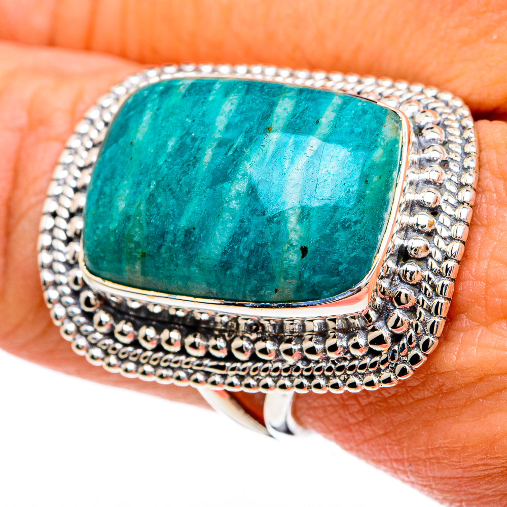 Amazonite Rings handcrafted by Ana Silver Co - RING81766