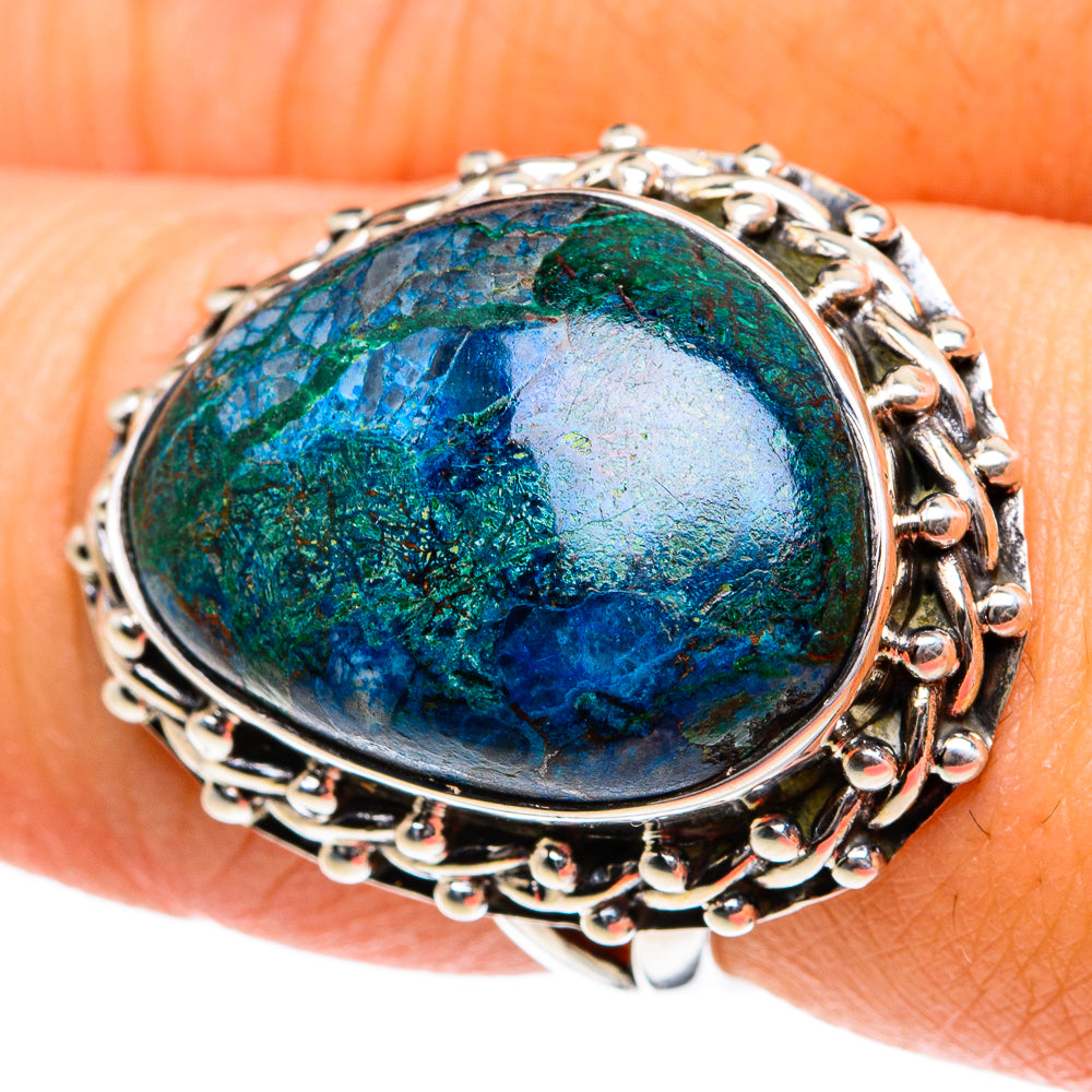 Chrysocolla Rings handcrafted by Ana Silver Co - RING81768